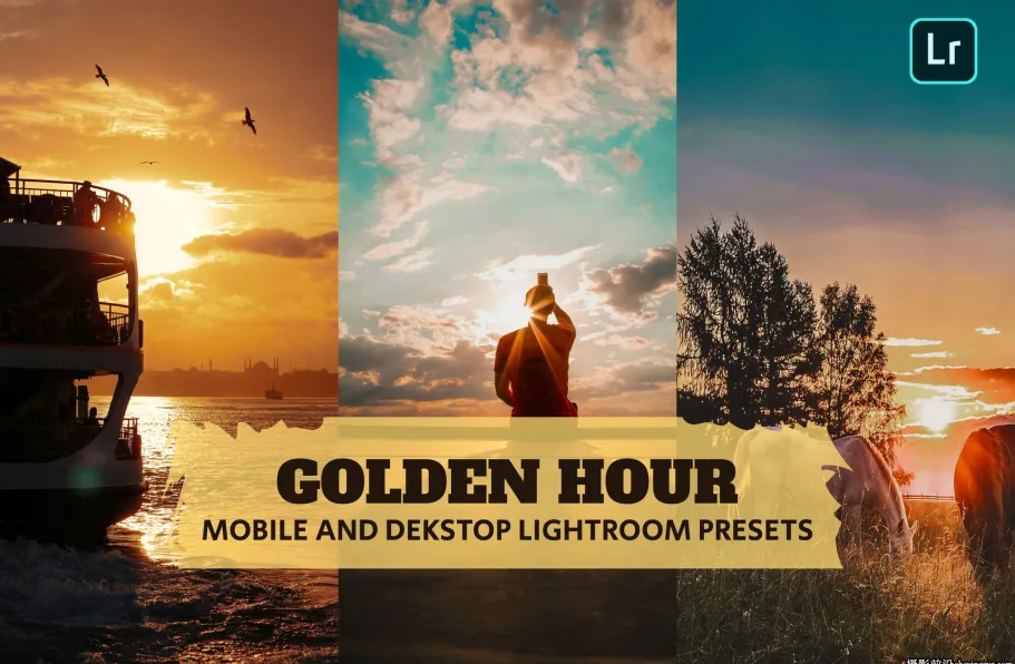 黄金时段电影风光lr预设手机lr预设 Golden Hour Lightroom Presets