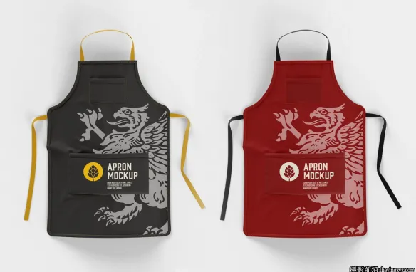 围裙样机,产品样机,围裙服饰展示样机