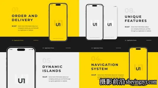 AE模版下载-iPhone手机APP展示片头模板 U1- App Promo