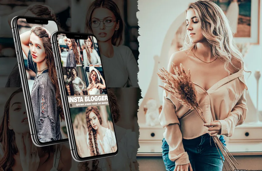 复古胶片人像调色LR预设ACR预设 Insta Blogger Lightroom Presets