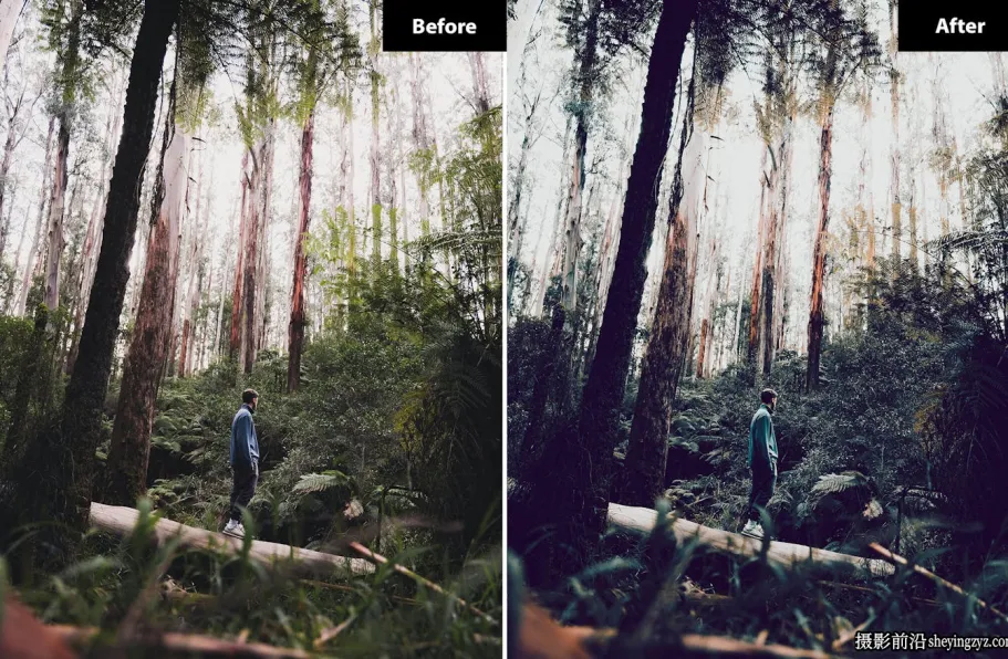 6种旅拍电影黄昏风光摄影后期调色Lightroom预设手机预设