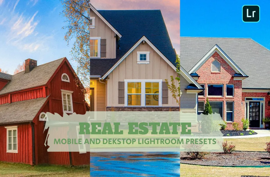 房地产建筑摄影调色LR预设手机lr预设 Real Estate Lightroom Presets