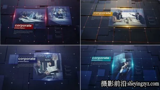 AE模板- 商务视频介绍展示宣传片头Corporate Technology Slideshow