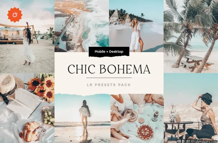 波西米亚网红风格人像调色LR预设Bohemian Lightroom Presets