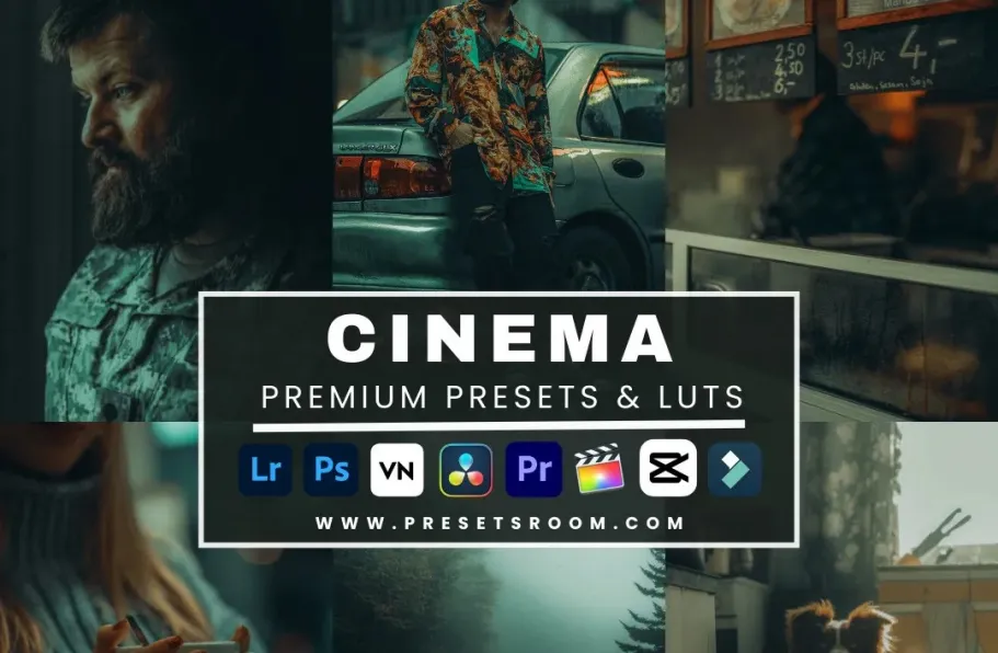 好莱坞电影人像LR预设LUT调色预设Cinema Lightroom Presets & Luts