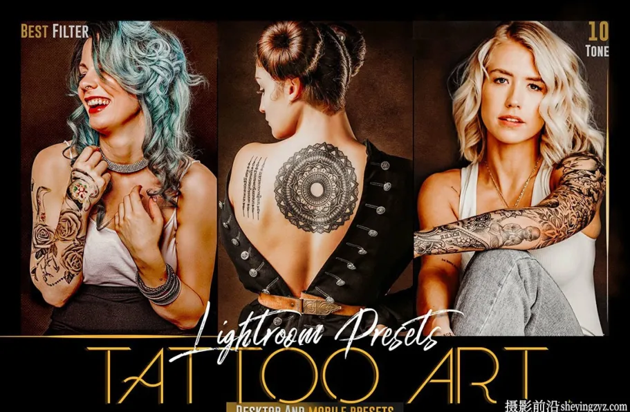 艺术人像后期调色LR预设手机lr预设 Tattoo Art Lightroom Presets