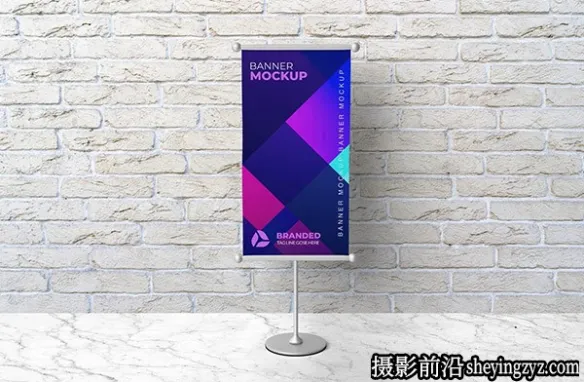 展台橫幅样机,橫幅广吿样机
