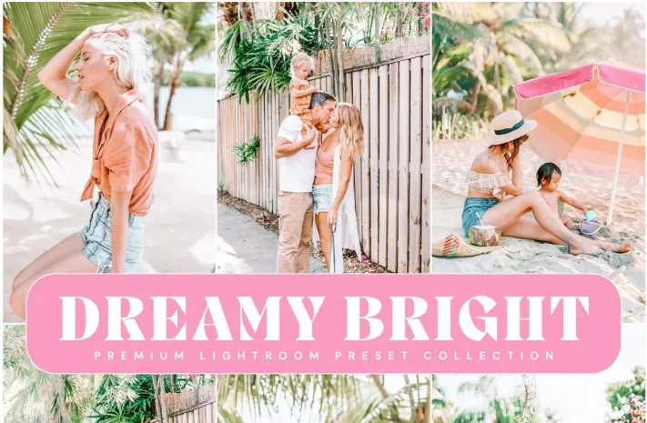 10种梦幻明亮通透人像LR预设 LOURKS Dreamy Bright Presets