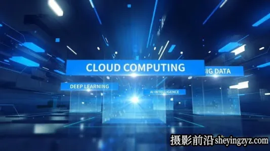 AE模版-科技感文字展示片头动画模板- Tech Tunnel Title