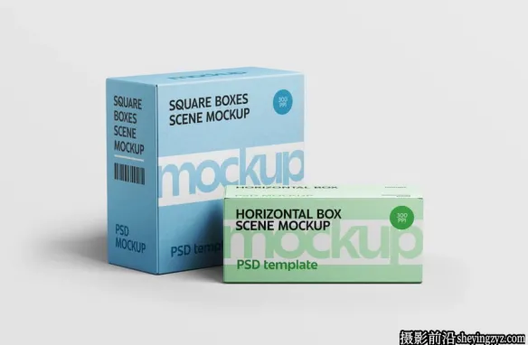 盒子样机集,产品盒子包装样机模型
