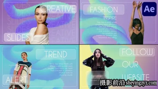 AE模版-抽象幻灯片片头模板 Modern Abstract Slides