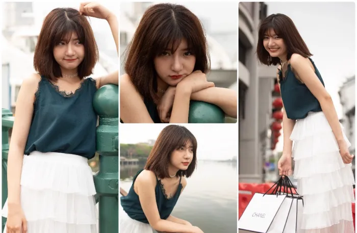 时尚街拍美女写真高清拍摄RAW原图素材47张