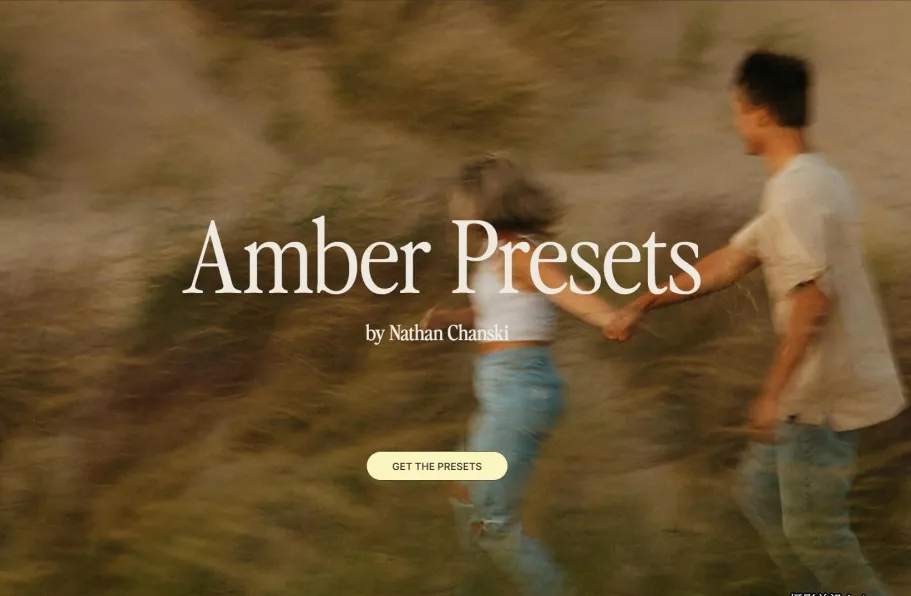 琥珀色婚礼电影Lightroom预设Nathan Chanksi - Amber Presets