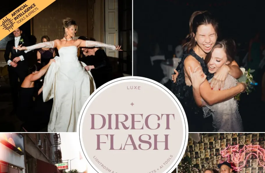 The Luxe Lens-豪华婚礼LR预设AI预设AI Luxe Direct Flash Presets