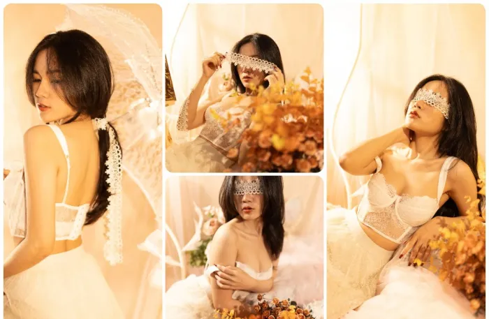 高级婚礼美女私房人像摄影RAW原图素材8张