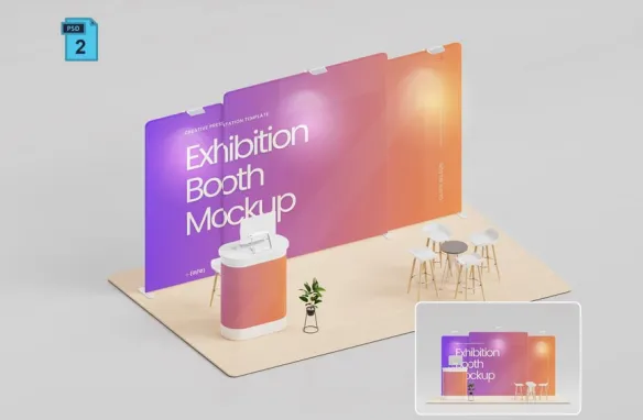 展览摊位样机,展台展示样机