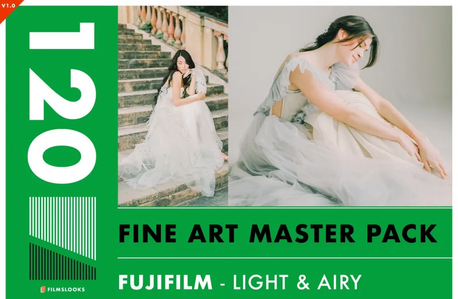 富士电影胶片Lightroom预设 FilmsLooks - Fujifilm Master Pack