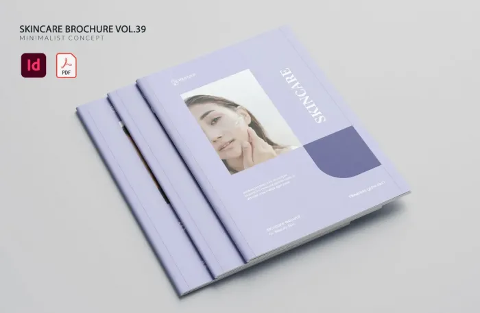 化妆产品护肤手册第39卷InDesign模板