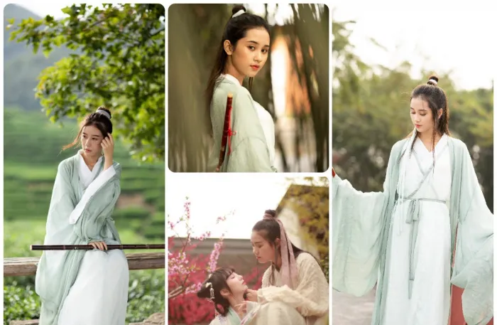 古装汉服美女写真人像修图练习RAW原图素材合集32张