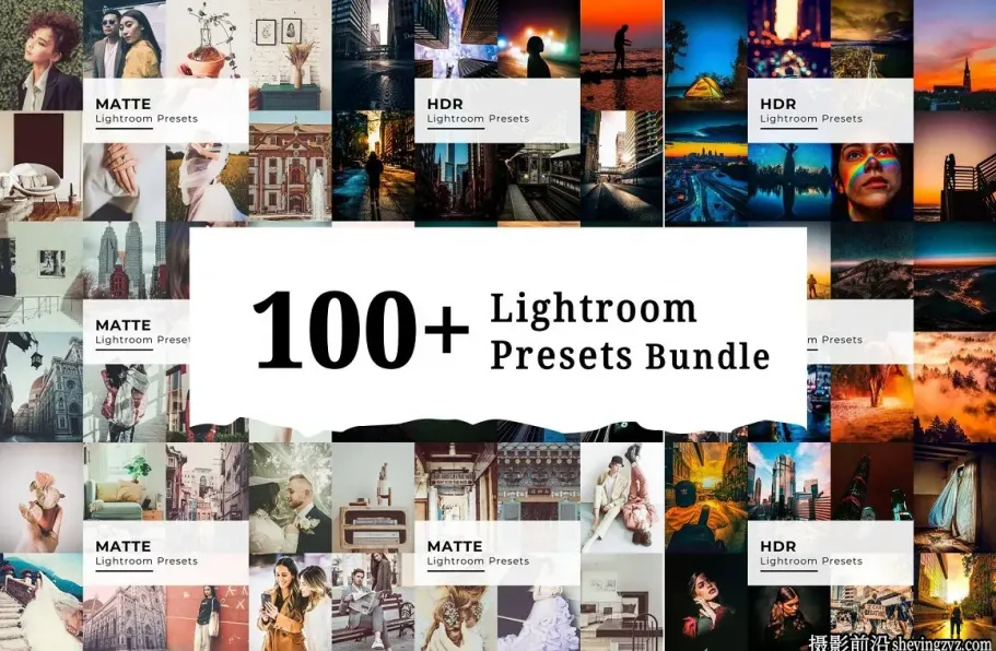 100多种城市旅拍风光人像胶片LR预设合集Lightroom Presets Bundle