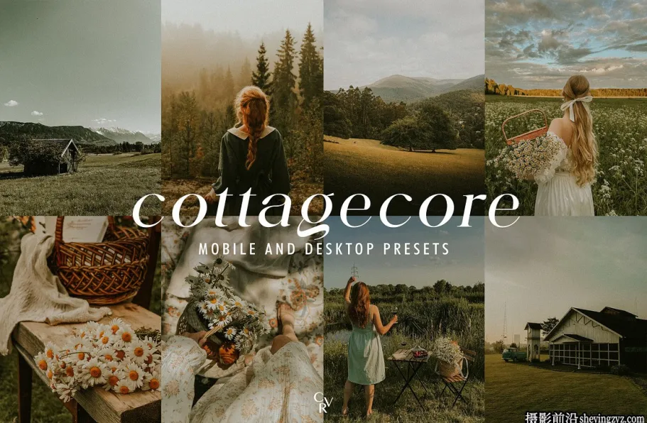温暖电影胶片人像LR预设手机版lr预设Cottagecore Lightroom Presets