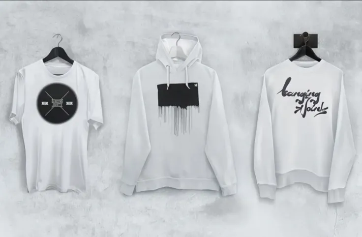 设计师品牌制作T恤卫衣连帽衫服装样机模型