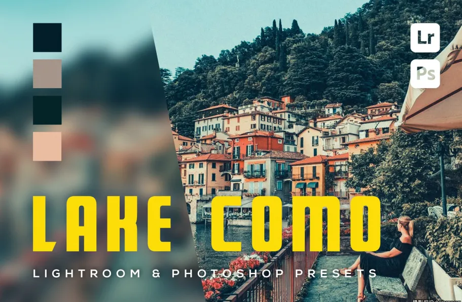 免费旅行电影风光lr预设及手机lr预设 Lake como Lightroom Presets