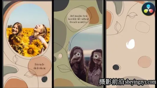 达芬奇模板-社交媒体垂直竖版幻灯片模板 VH-37779426