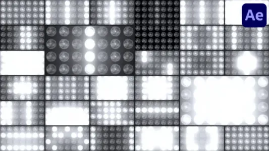 AE模板-30种聚光灯舞台背景LED闪光灯素材 VH-52155365