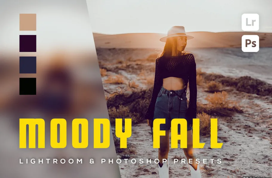 秋季旅拍电影风光lr预设/lr预设 Moody Fall Lightroom presets
