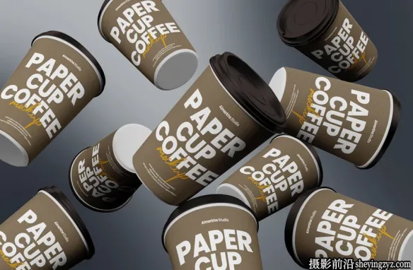 咖啡杯样机,杯子样机,包装样机模型