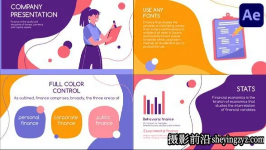 AE模板-卡通介绍宣传片头动画模板- Company Presentation Explainer