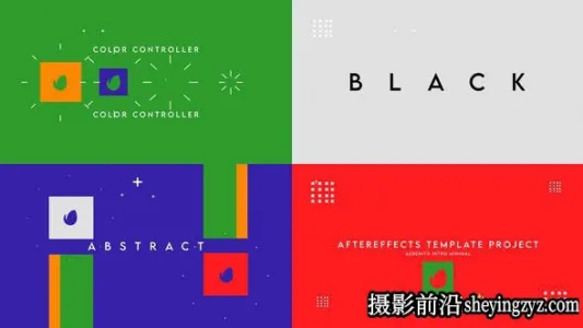 AE免费模板-图形文字动画MG片头模版Abstract Smooth