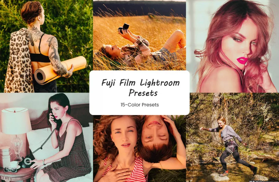 富士电影胶片模拟LR预设ACR调色预设 Fuji Film Lightroom Presets