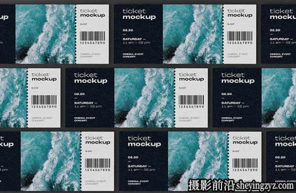 活动门票样机模型