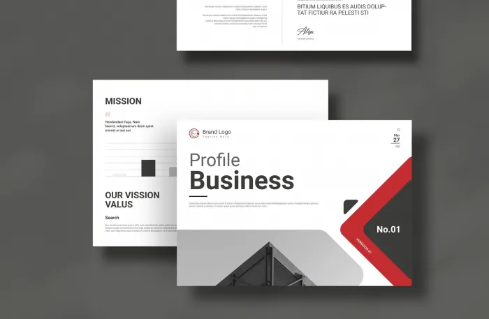 公司简介手册布局设计InDesign模板
