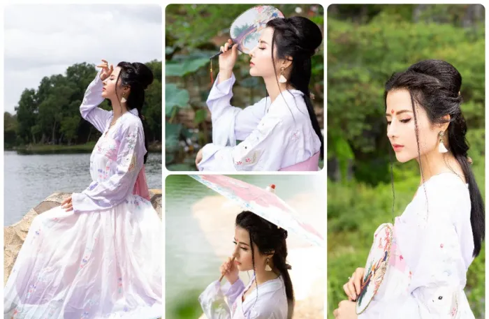 古装美女户外人像摄影RAW原图练习素材-ARW格式14张