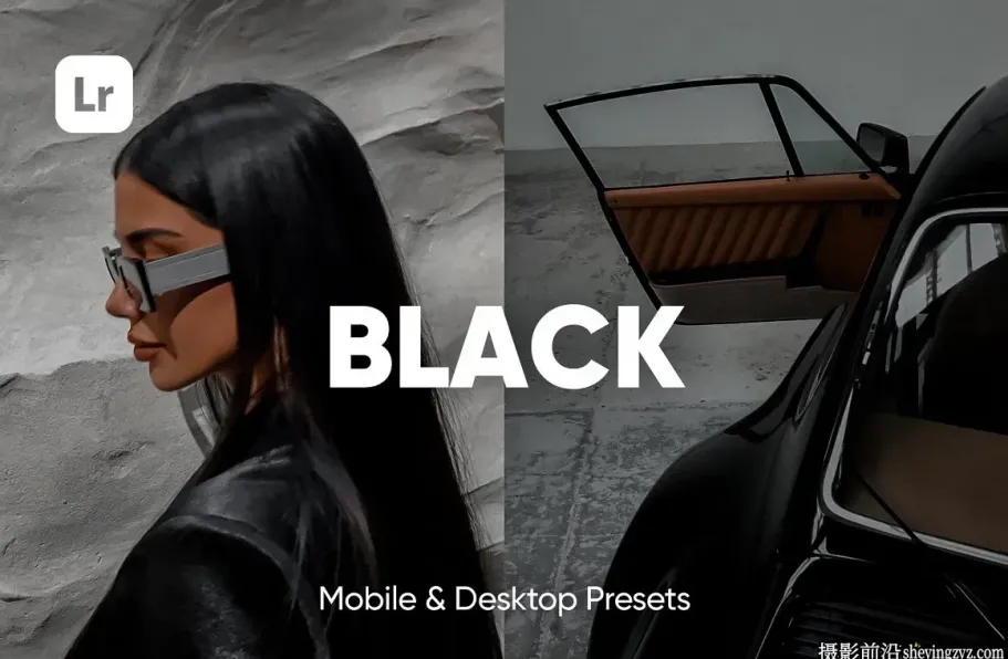 黑暗电影人像LR预设及手机调色滤镜 BLACK LIGHTROOM PRESETS