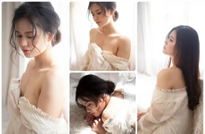 情绪美女私房人像写真后期修图练习RAW原图素材13张