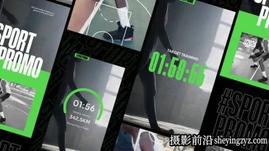 体育运动促销幻灯片片头AE模版 Sport Promo Stories Pack