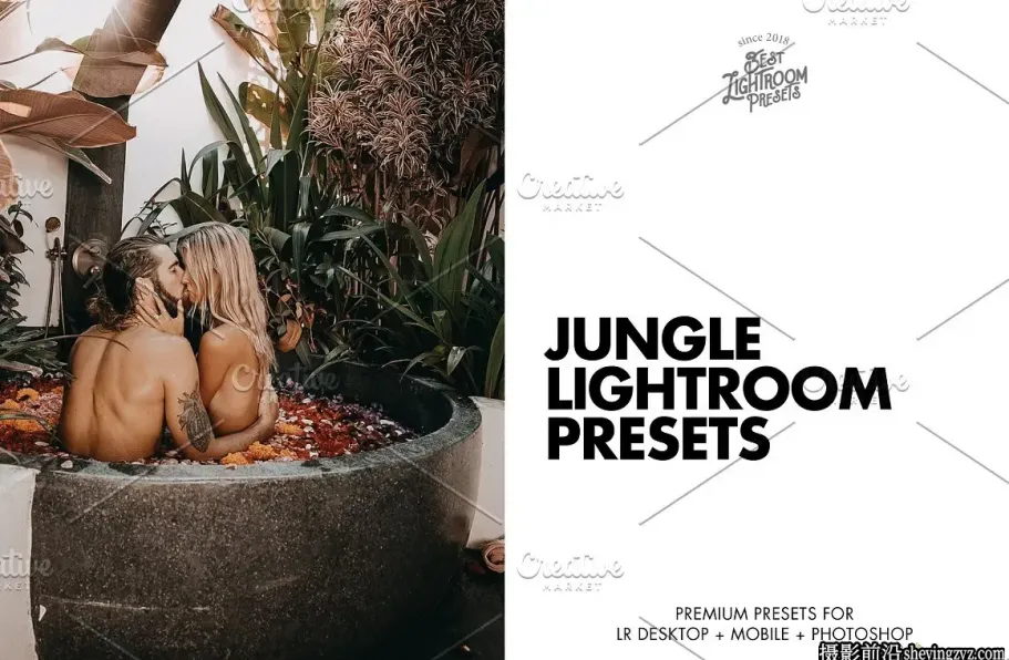 森系旅拍人像调色LR预设及手机调色滤镜 Jungle Lightroom Presets