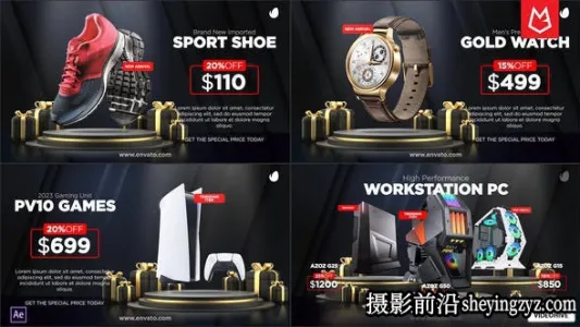 AE模板- 促销展示动画模板 Black Friday BIG Sales Promo Produ.