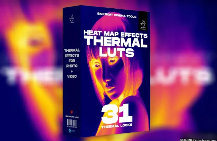 热力图视觉效果LUT调色预设Sickboat-HEAT MAPS EFFECT: THERMAL LUTS