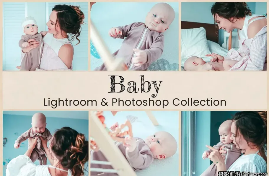 儿童明亮轻盈色彩LR预设及LUT预设 Baby Lightroom Photoshop LUTs