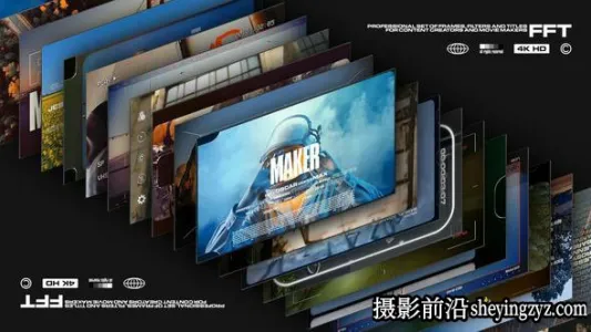 AE免费模板-边框特效文字标题工具包 Kit Frames Filters Titles