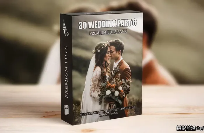 30种温暖复古电影婚礼视频最佳调色LUT预设支持AE/PR/FCPX/达芬奇/PS