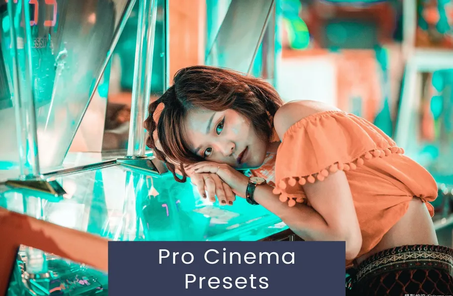 网红风格青橙色调电影胶片人像LR预设ACR预设 Pro Cinema Presets