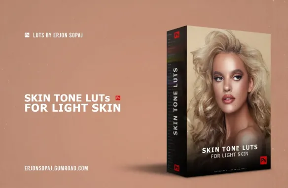 Erjon Sopaj - 浅色人像肤色调整LUT调色预设 Skin Tone LUTs