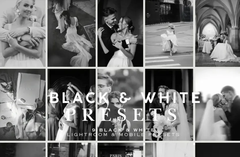 永恒优雅经典黑白胶片LR预设 Laura Strandberg - B&W Presets