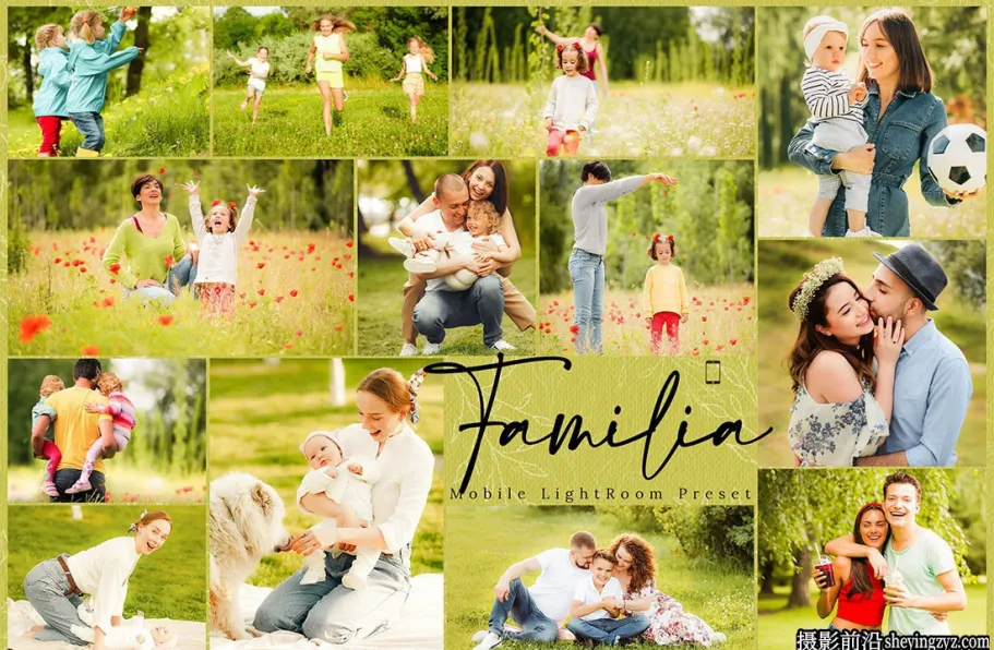 清新温暖家庭人像调色LR预设手机LR预设 Familia Lightroom Presets